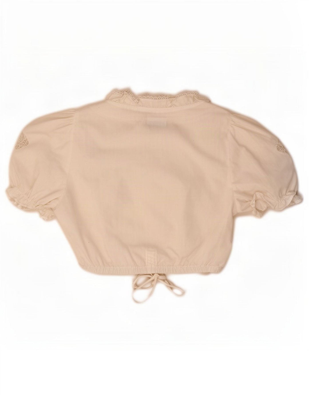 STOIBER Dame Trachten Crop Top EU 36 Small White Polyester
