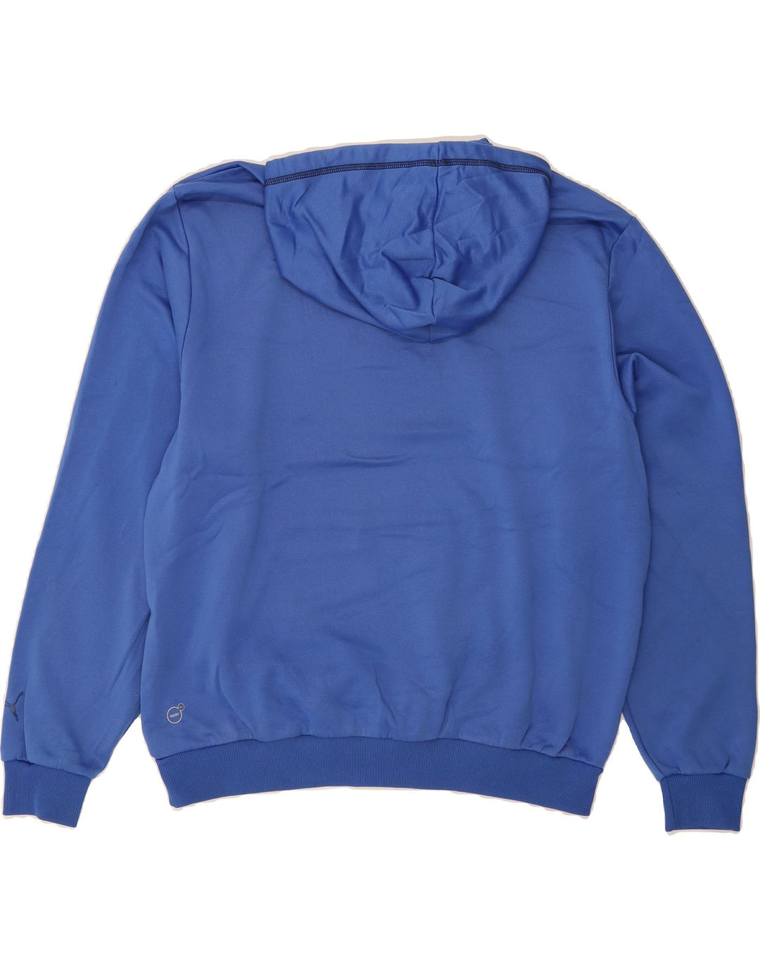 PUMA Mens Graphic Hoodie Jumper XL Blue Polyester Vintage Puma and Second-Hand Puma from Messina Hembry 