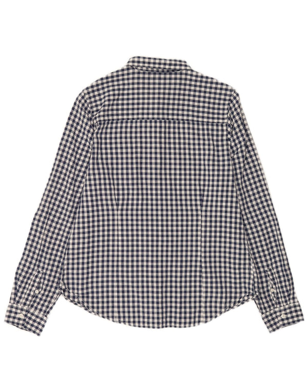 U.S. Polo Assn. Dameskjorte UK 14 Large Navy Blue Gingham Cotton