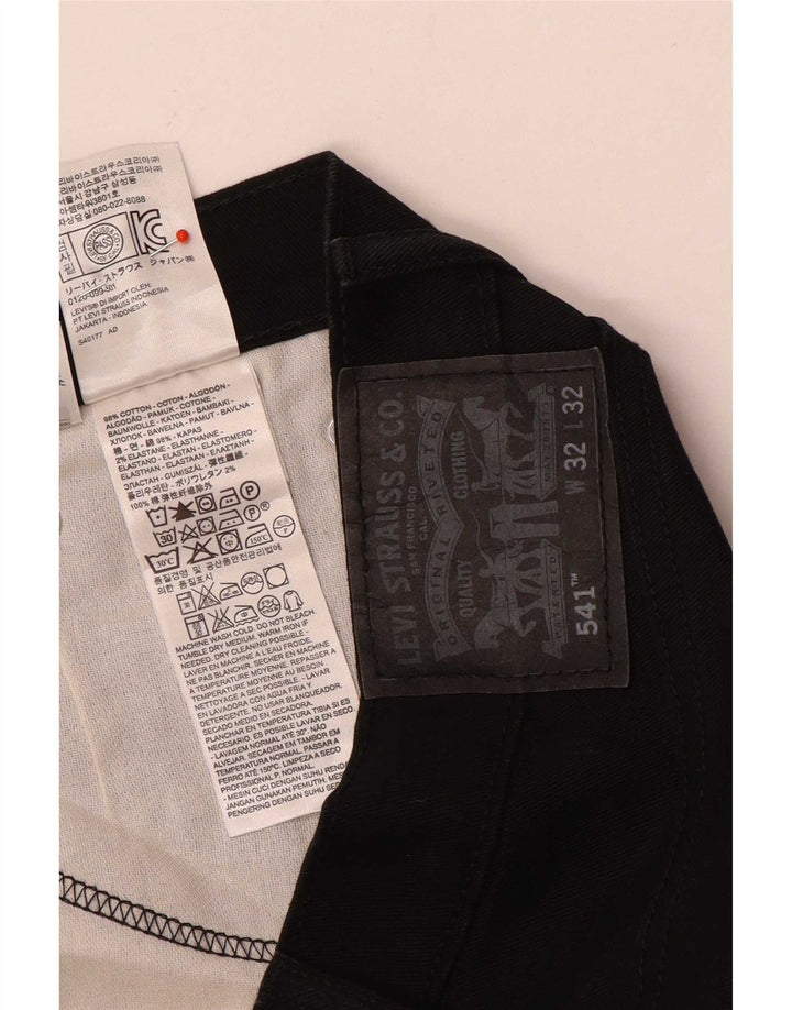Levi's Herre 541 tilspidsede jeans W32 L32 Sort