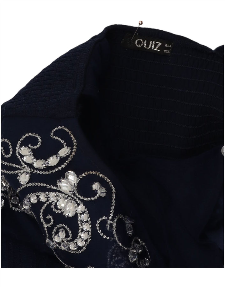 Quiz Dame Ærmeløs Tutu Kjole UK 4 XS Navy Blue