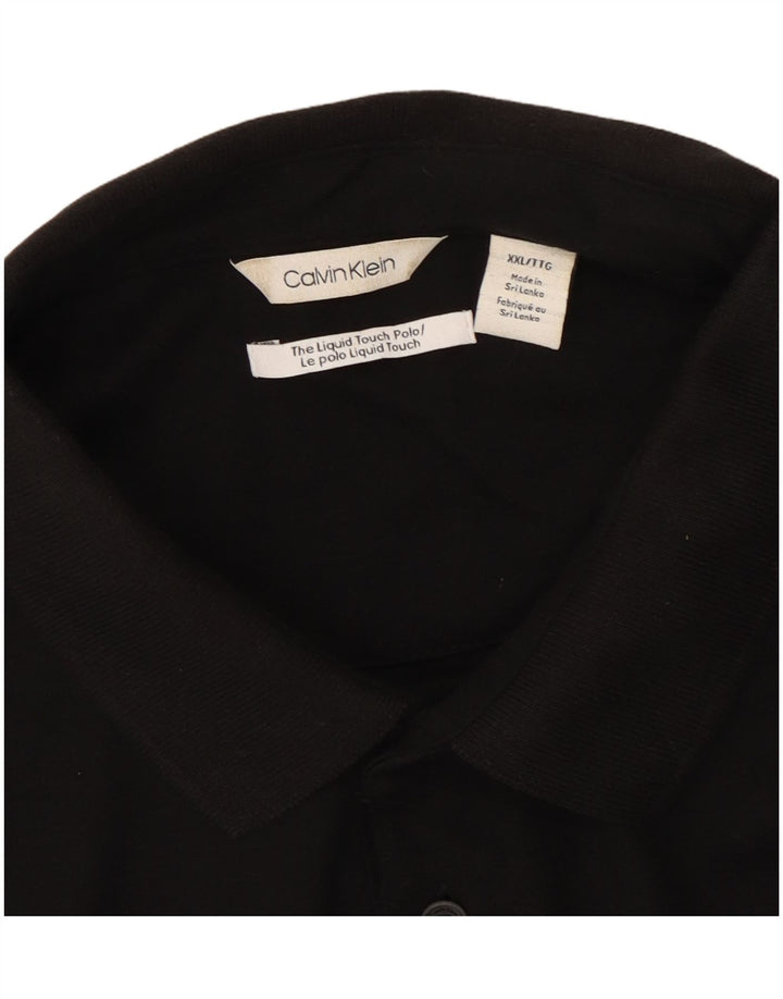 CALVIN KLEIN Herre poloshirt 2XL Sort