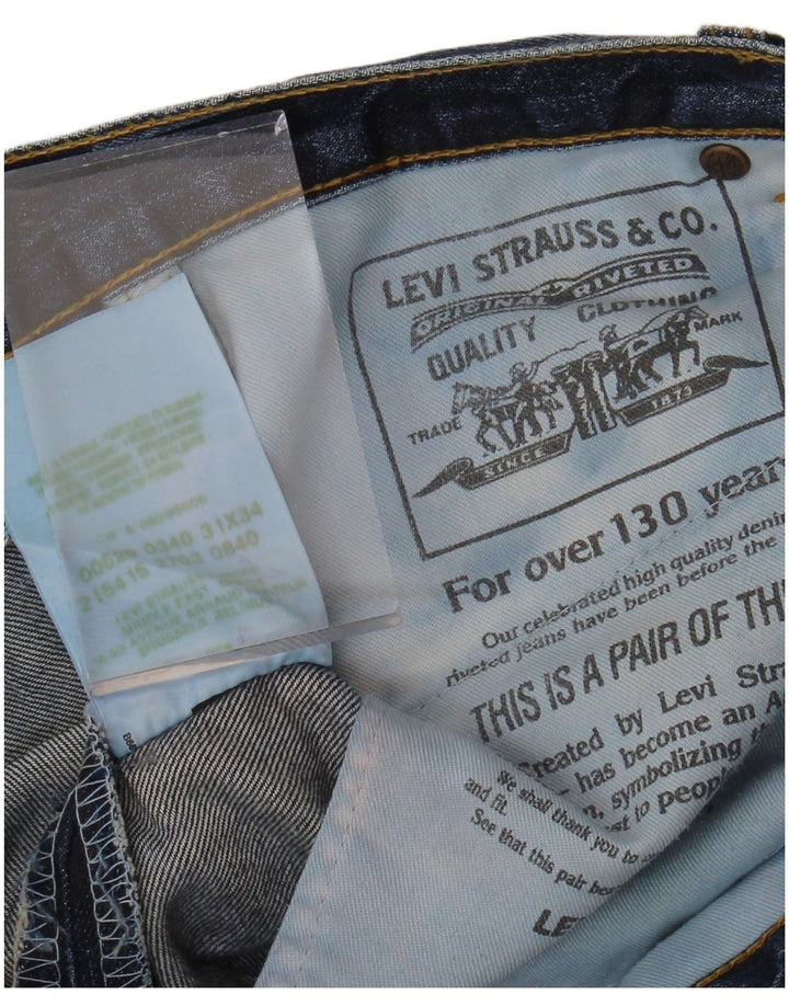LEVI'S Dame Denim Nederdel W31 Medium Marineblå Bomuld