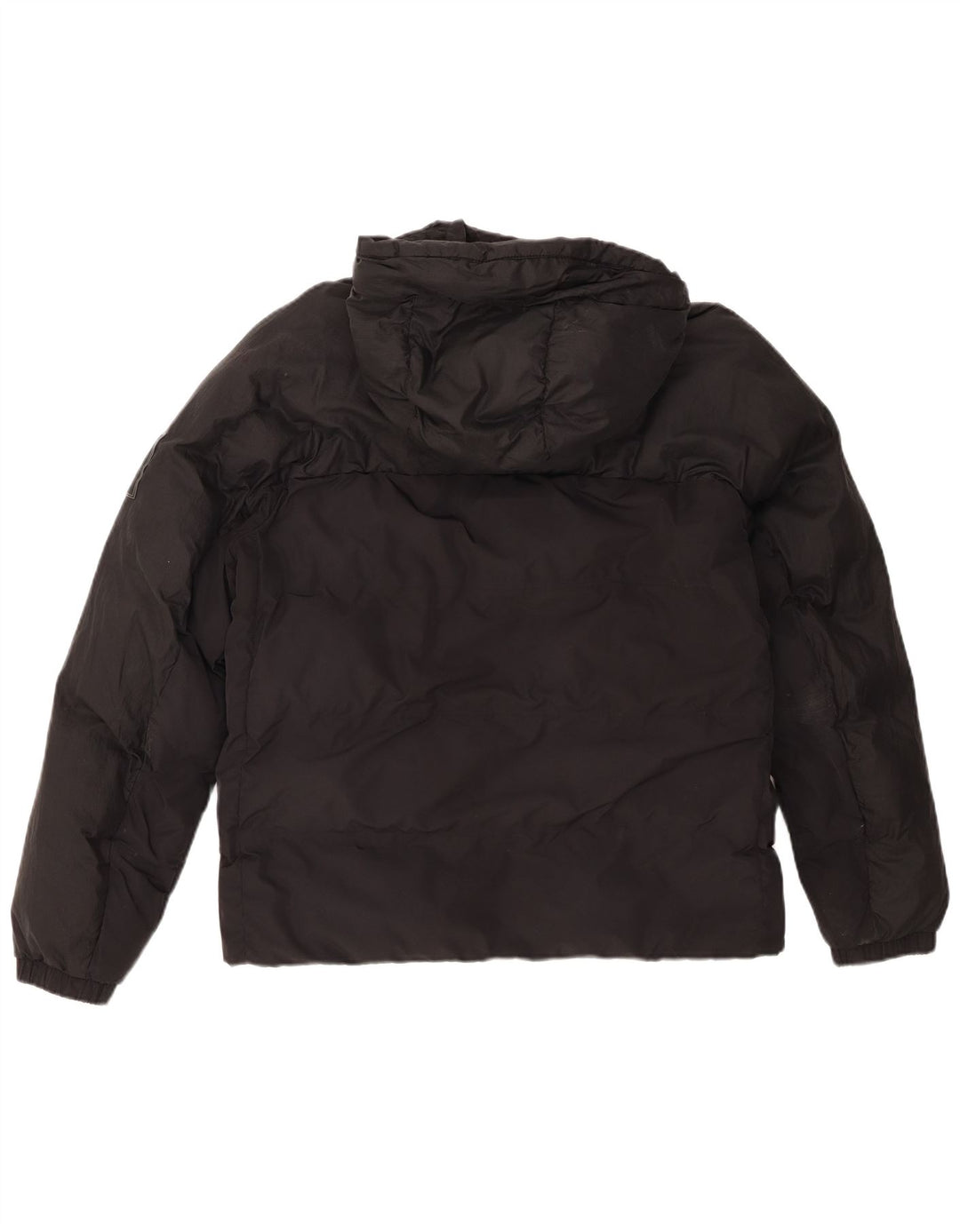 Timberland Herre hættepolstret jakke UK 38 Medium Sort Nylon