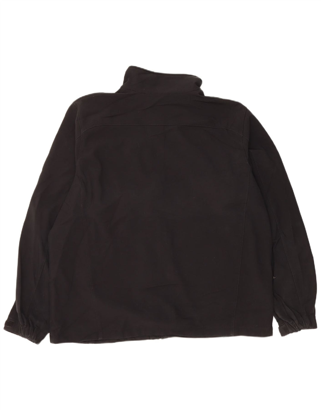 EDDIE BAUER Herre Windbreaker Jacket UK 42 XL Sort Polyester