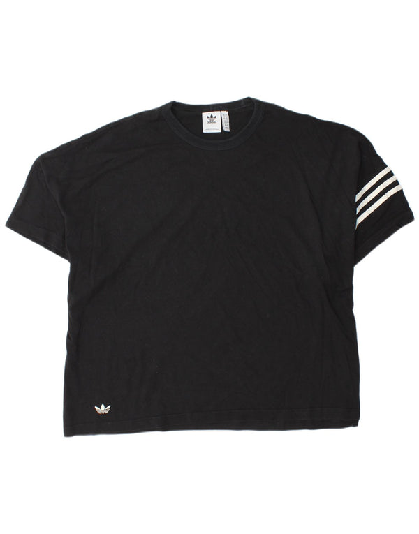 Adidas Herre T-Shirt Top 2XL Sort Bomuld