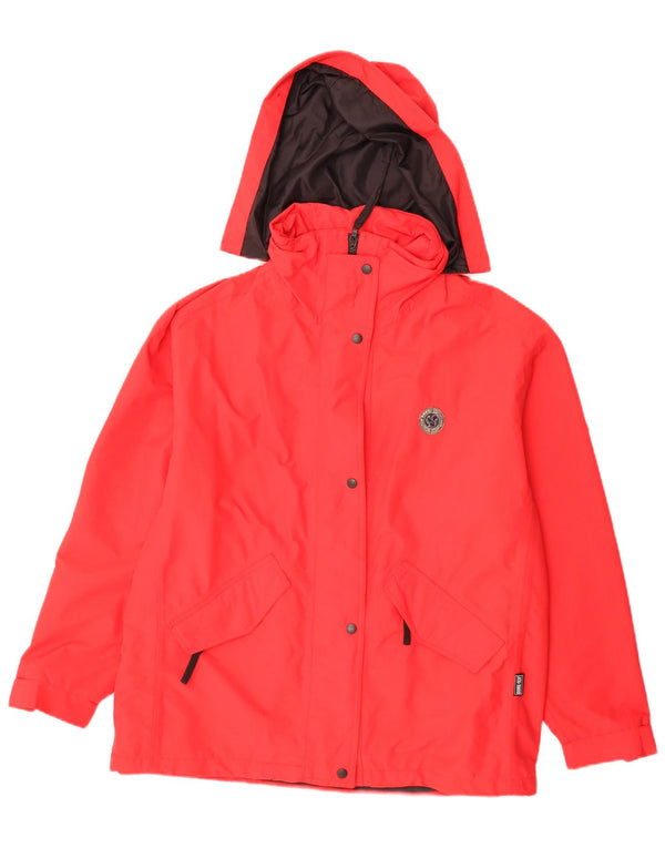 Bailo Dame Hætte Oversized regnjakke UK 14 Medium Rød Polyamid
