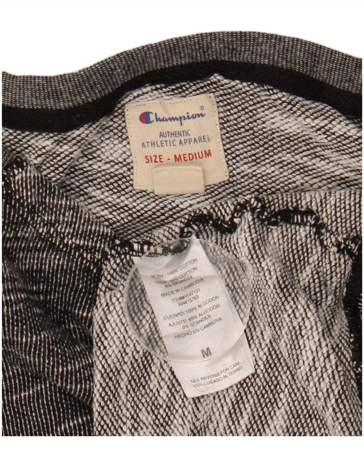 Champion Dame Sweatshirt Jumper UK 14 Medium Grey Flecked Bomuld