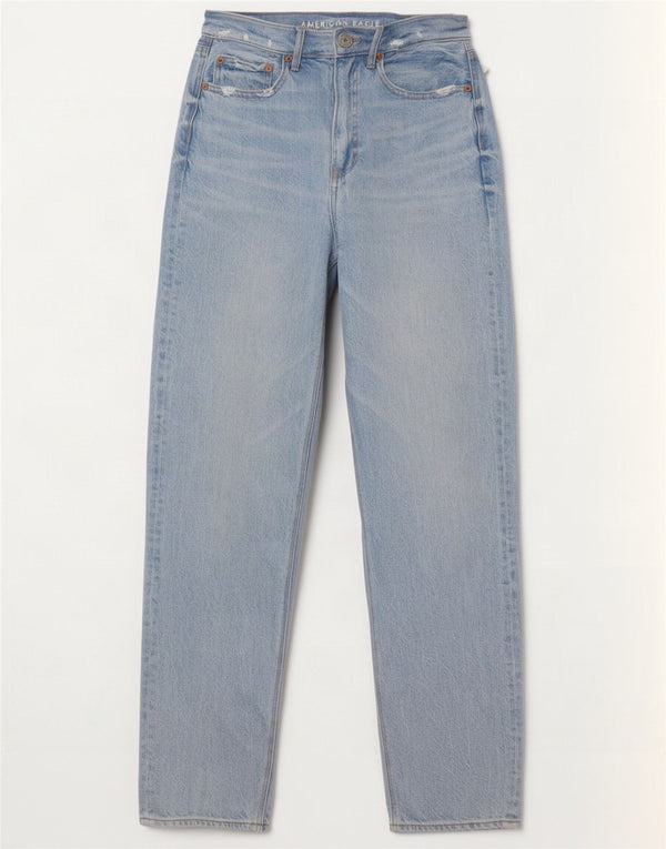 American Eagle Womens Tapered Jeans UK 8 Small W28 L30 Blue Cotton