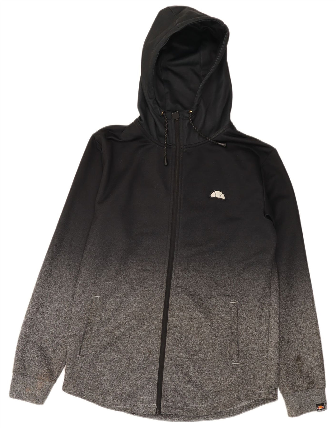 Ellesse Herre hættetrøje med lynlås Medium Sort Colourblock Polyester