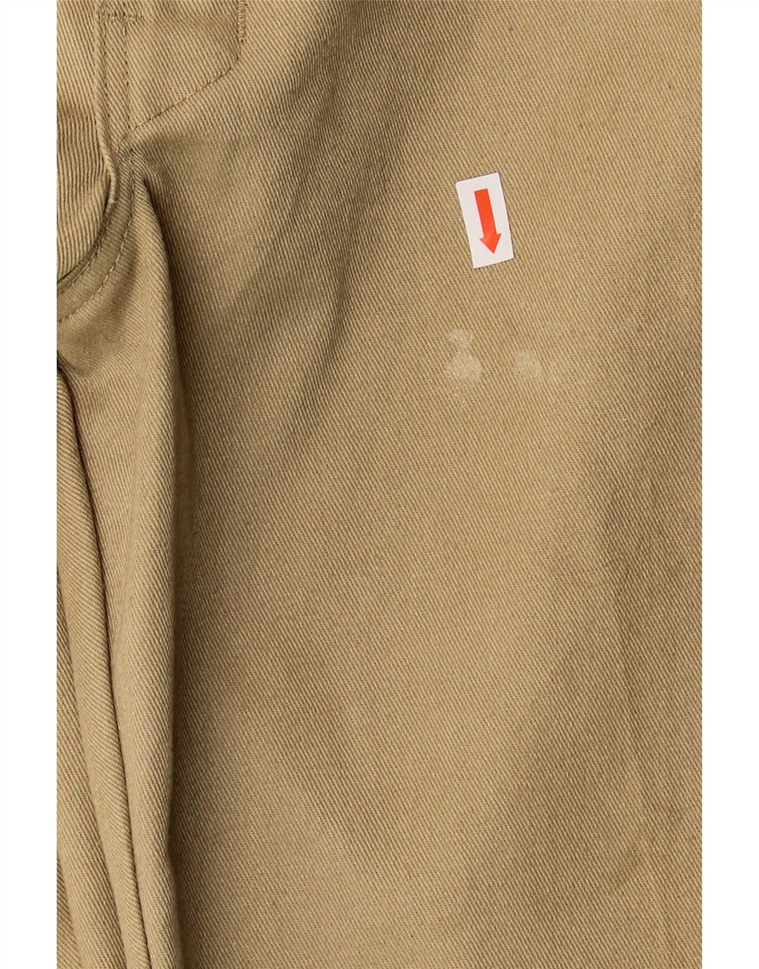 DICKIES Mens Straight Chino Trousers W36 L30 Beige Polyester