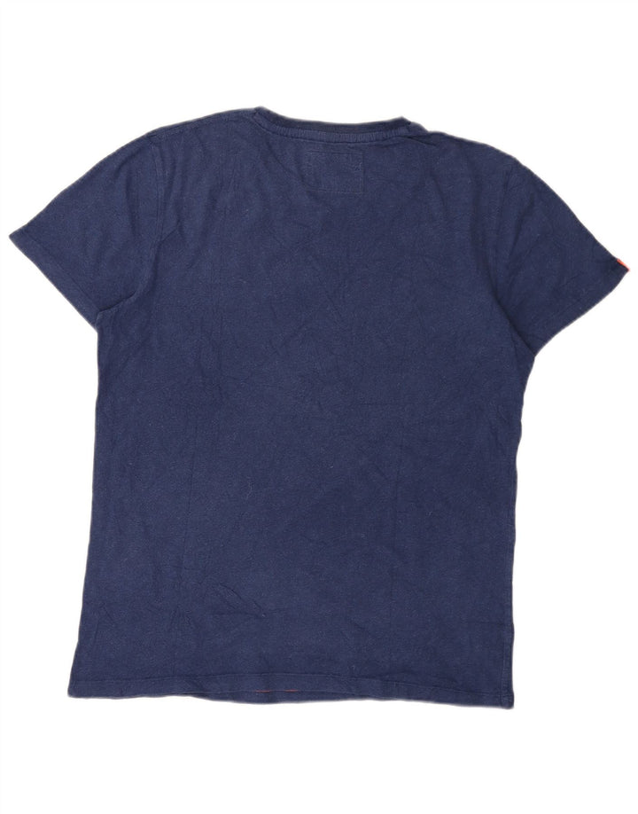 Superdry T-shirt top til mænd Stor marineblå bomuld