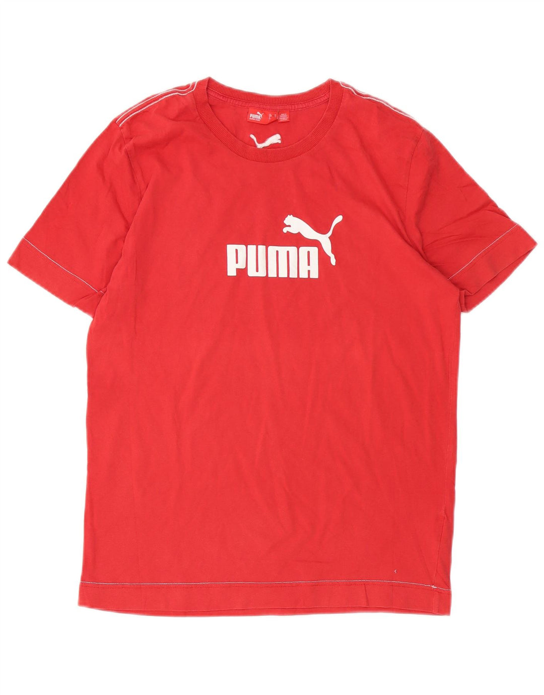 PUMA Grafisk T-shirt til mænd, medium rød bomuld