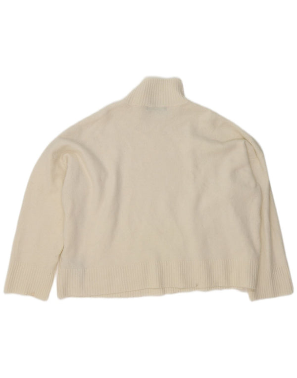 Marks & Spencer Dame Turtle Neck Jumper Sweater UK 18 XL Beige Floral