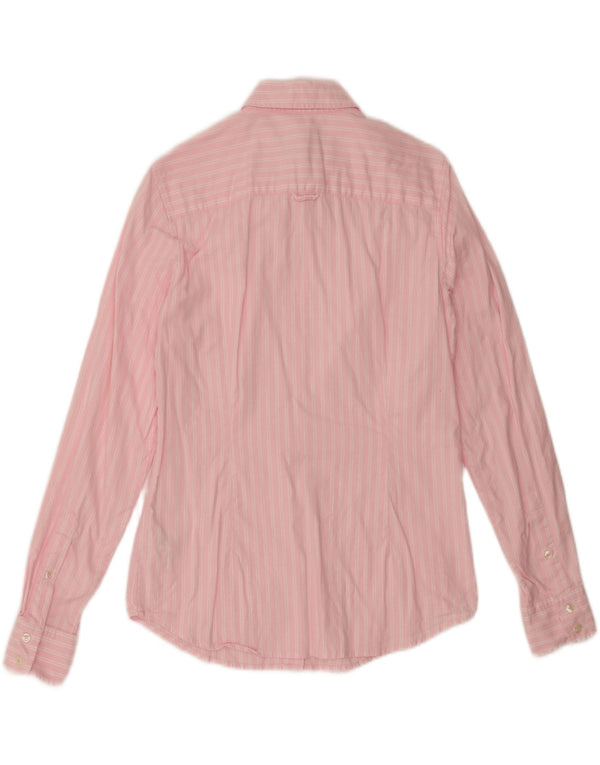 Gant Dameskjorte UK 14 Stor Pink Stribet Bomuld