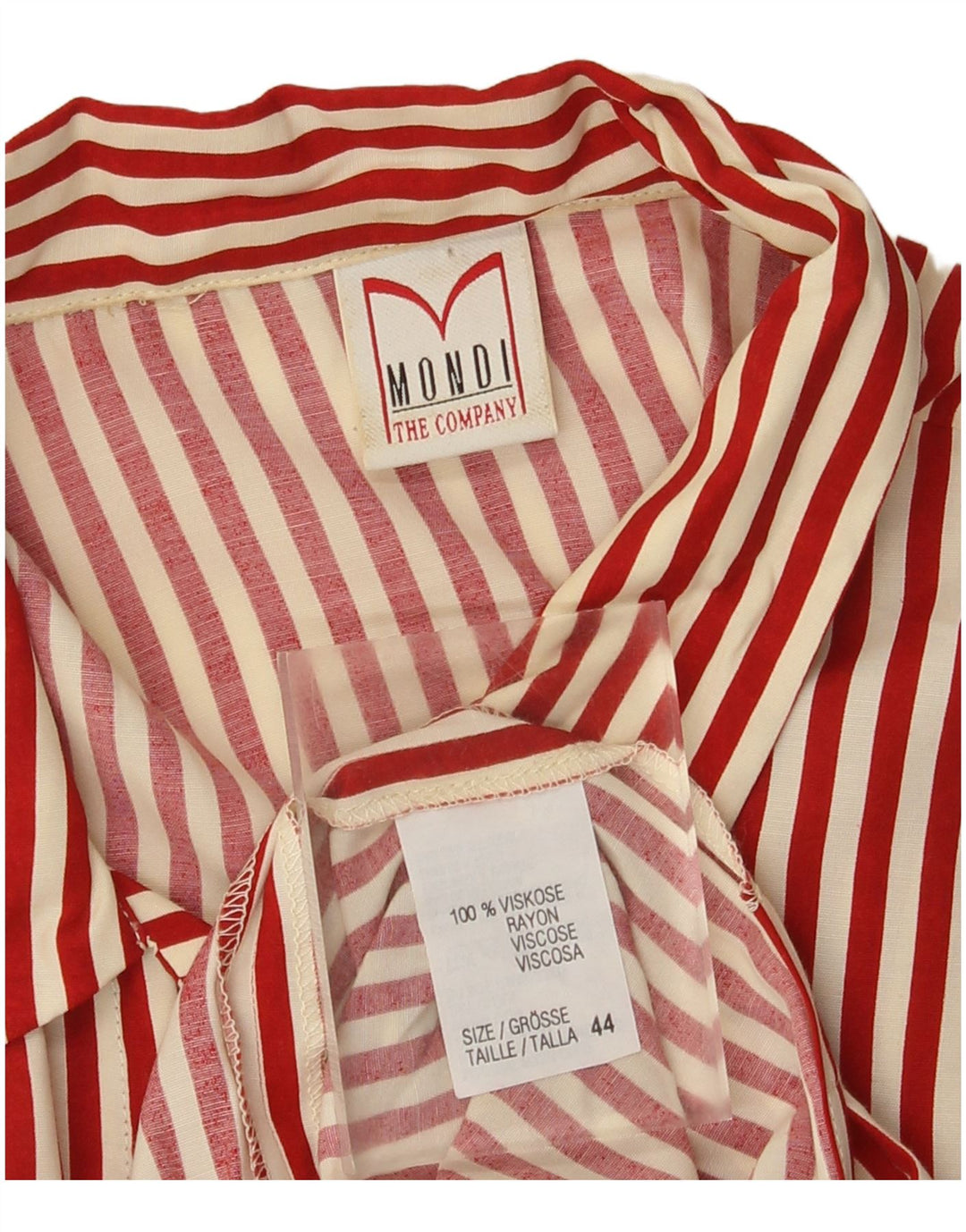 Mondi Dame Maxikjole IT 44 Medium Rød Nålestribet Viscose