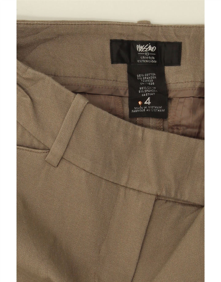 MOSSIMO Womens Slim Cropped Trousers US 4 Small W30 L25 Brown Cotton Vintage Mossimo and Second-Hand Mossimo from Messina Hembry 