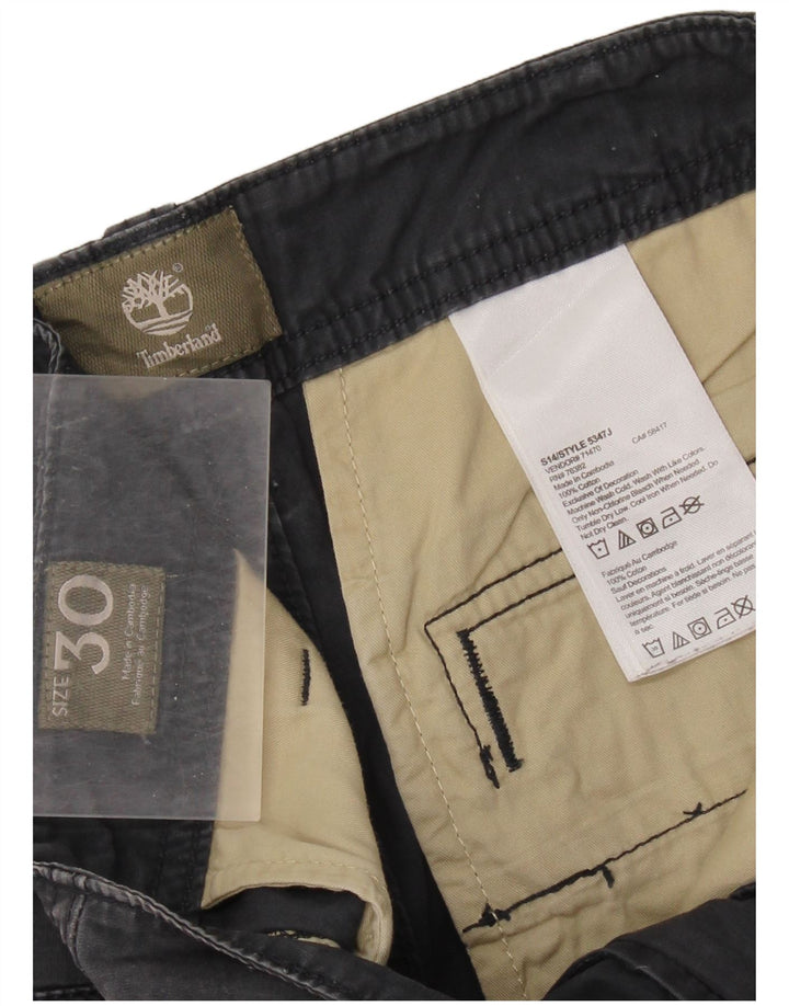 Timberland Herre Cargo Shorts W30 Medium Marineblå Bomuld