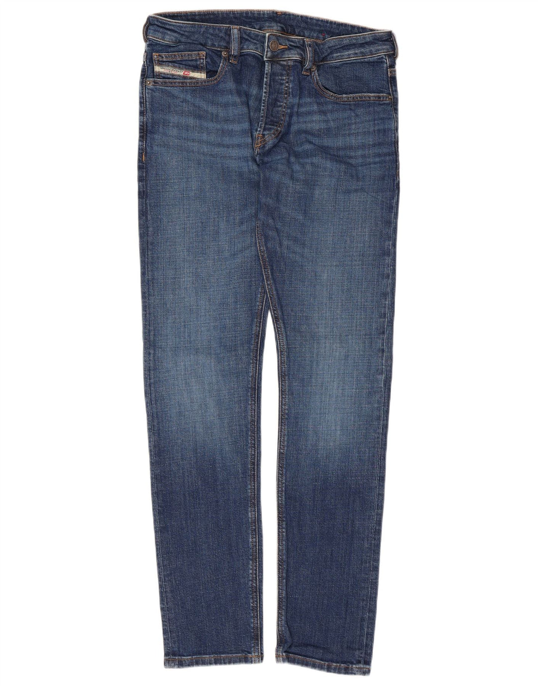 Diesel Dame Slim Jeans W30 L31 Blå Bomuld