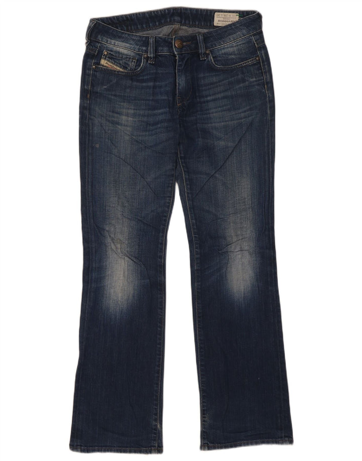 Diesel Herre Ronhary Stretch Bootcut Jeans W29 L30 Marineblå Bomuld