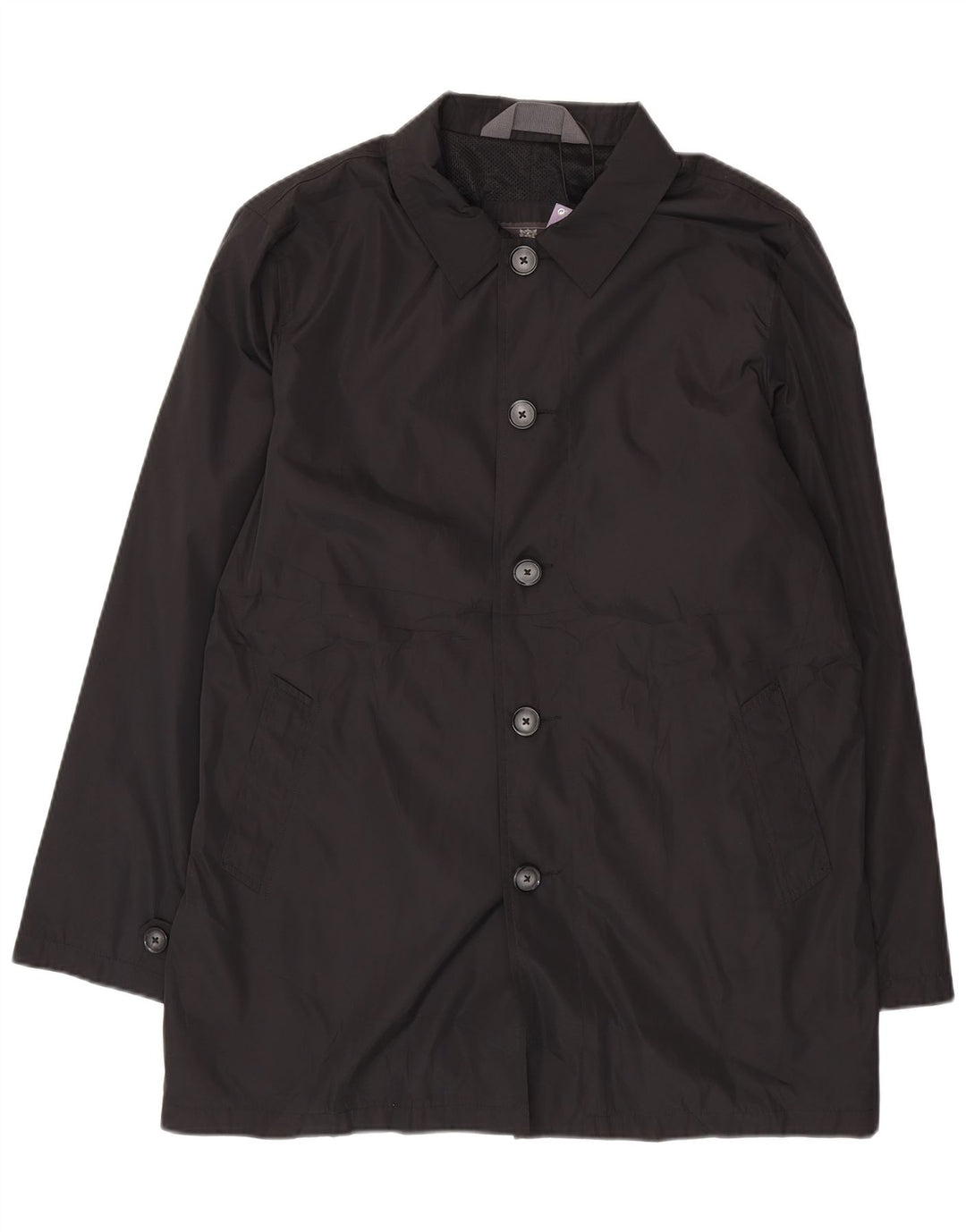 Marks & Spencer Regnjakke til mænd UK 42 XL Sort Polyester