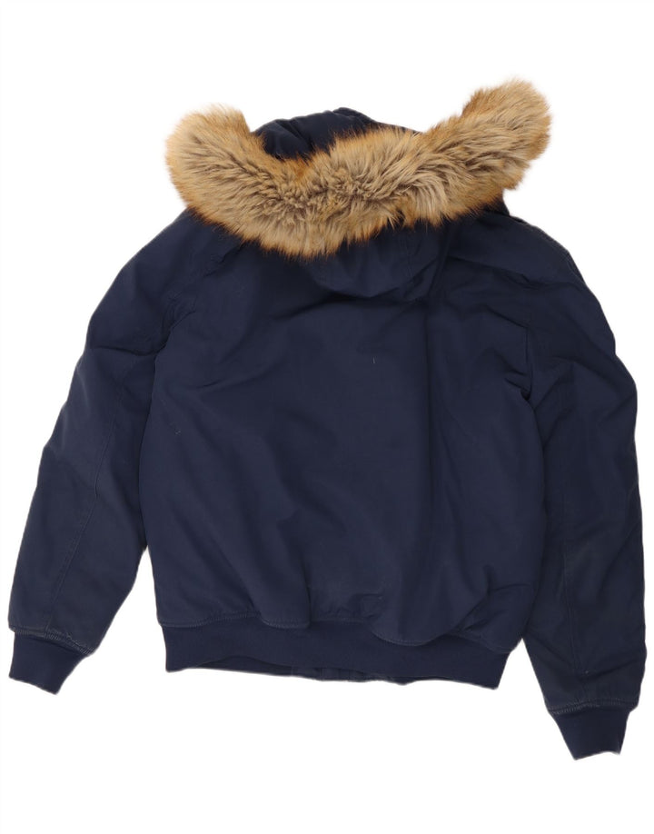 Tommy Hilfiger Herre hættepolstret jakke UK 40 Large Navy Blue Polyester