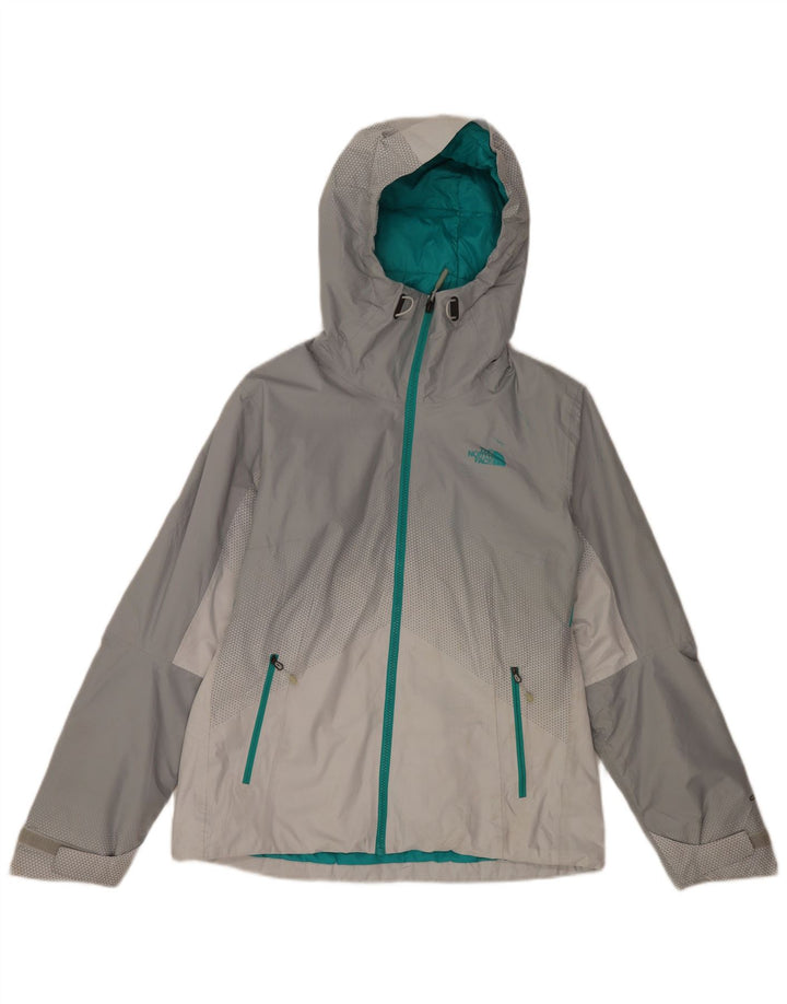 The North Face Regnjakke med hætte til kvinder UK 14 Medium Grey Colourblock
