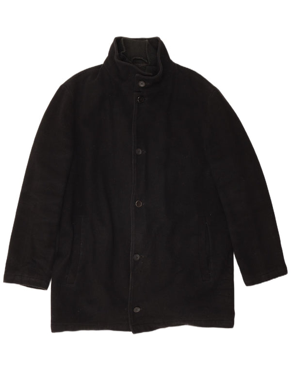 Marks & Spencer Herre Overfrakke UK 40 Large Black Acryl