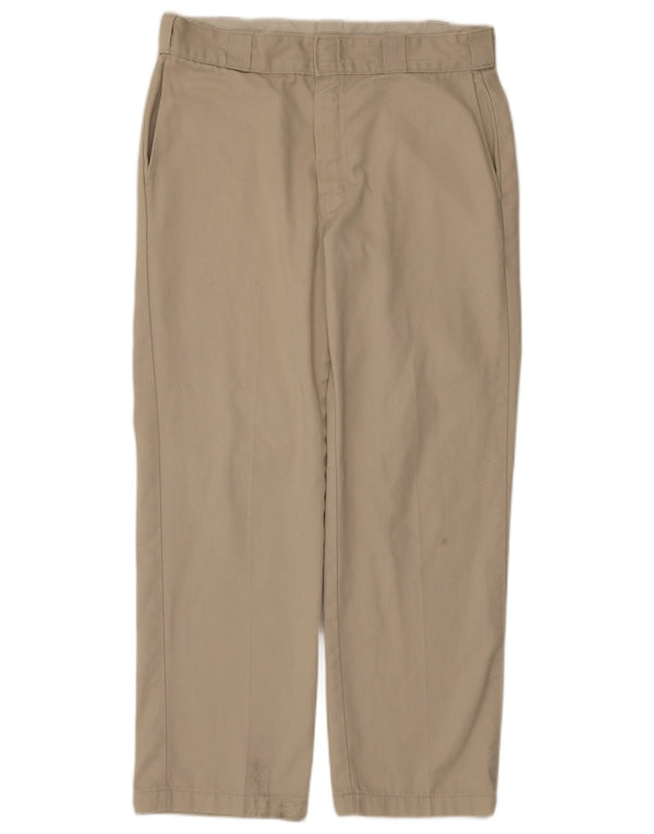 DICKIES Straight Chino Bukser til mænd W34 L30 Beige Polyester