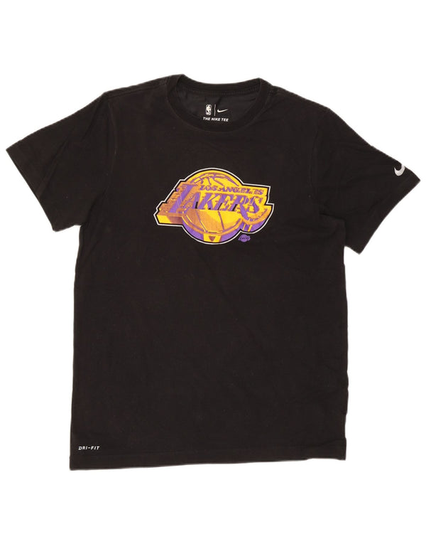 Nike Herre Los Angeles Lakers Grafisk T-Shirt Top Medium Sort Bomuld