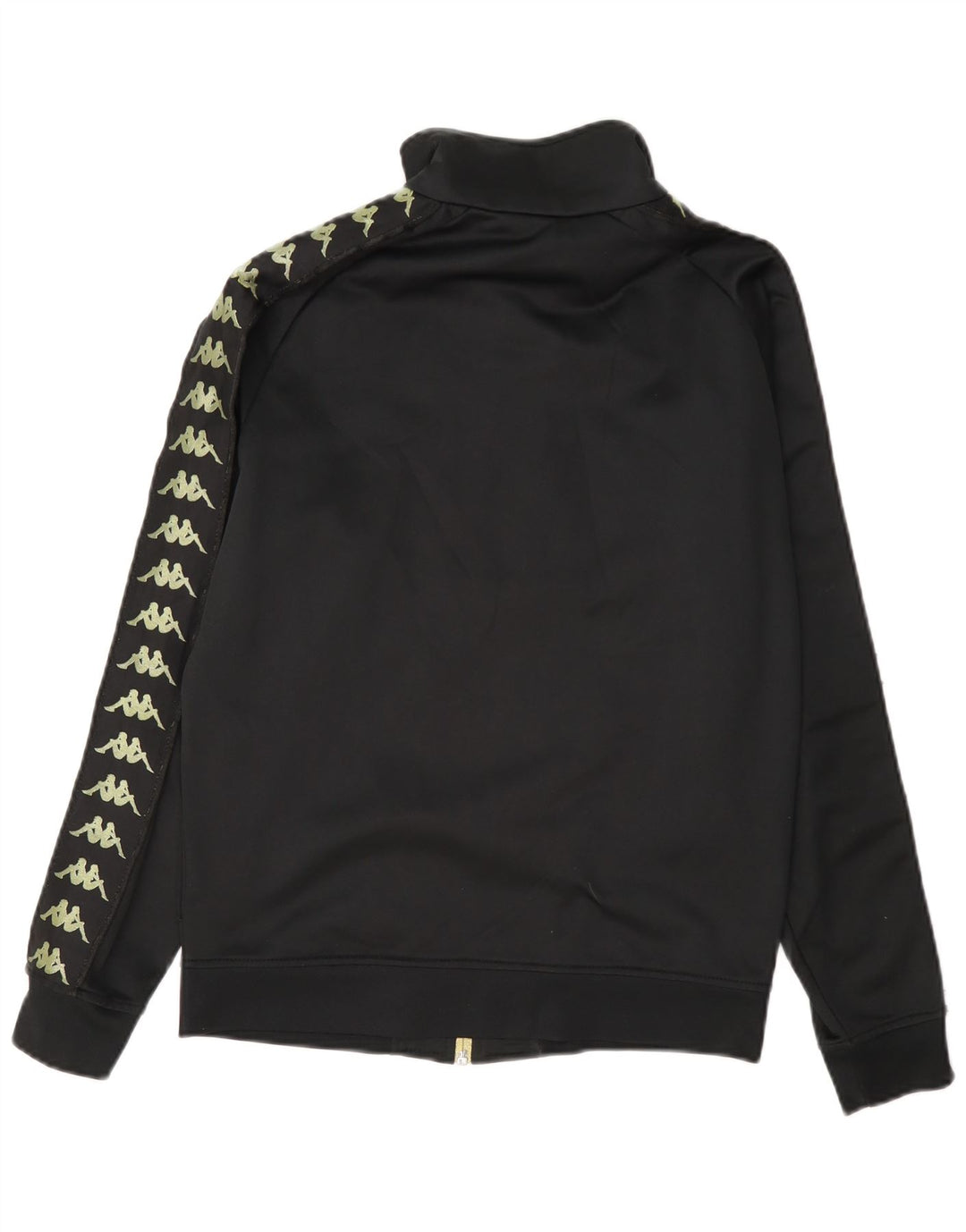 Kappa Dame Grafisk Træningsdragt Topjakke UK 12 Medium Sort Polyester