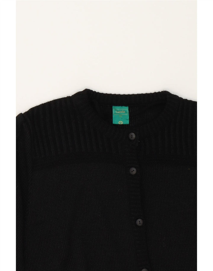 CANDA Womens Cardigan Sweater IT 46 Large Black Acrylic Vintage Canda and Second-Hand Canda from Messina Hembry 