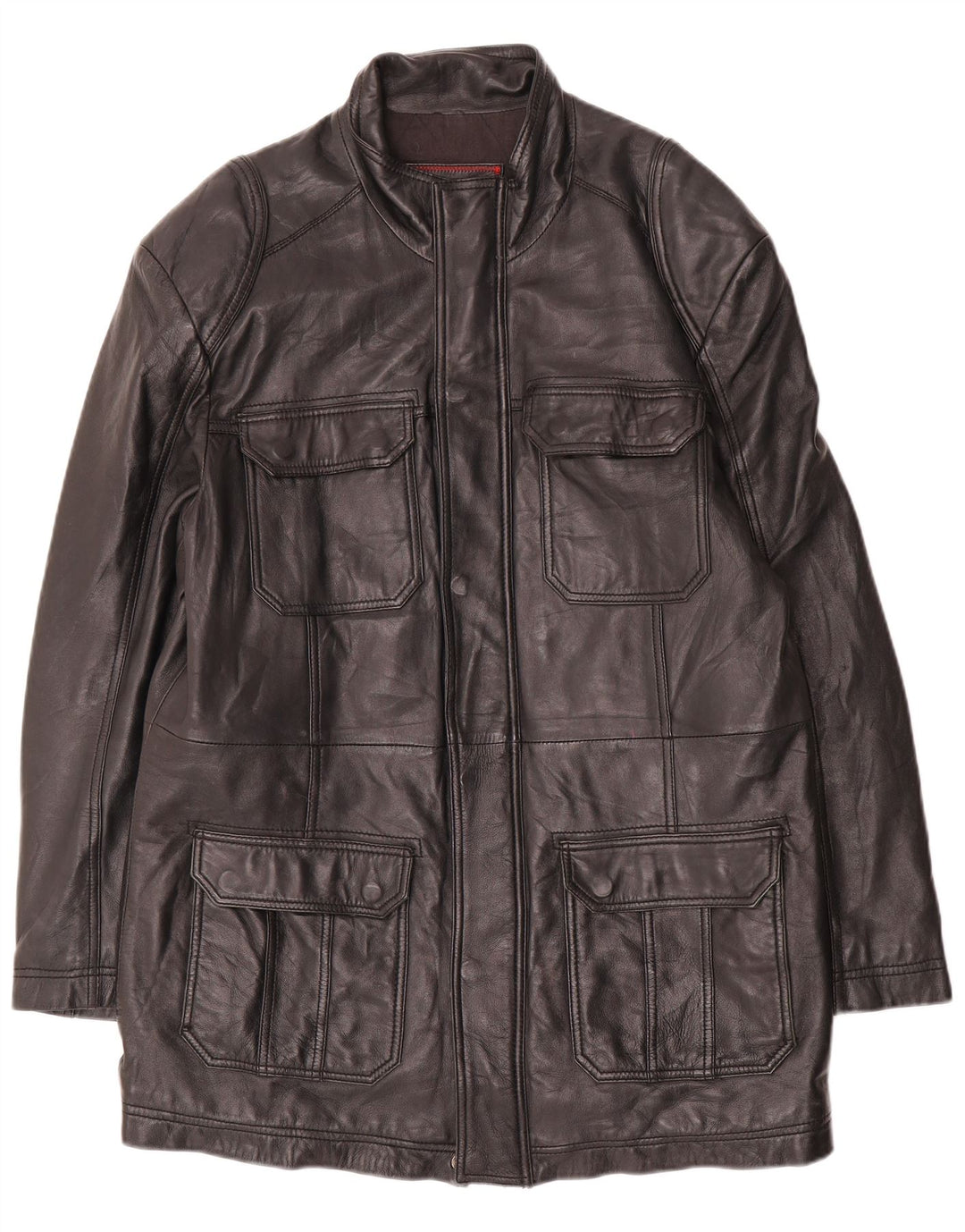 Herre læderfrakke UK 40 Large Black