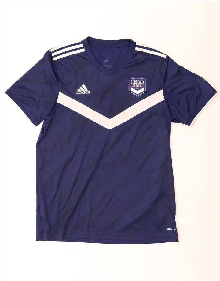 Adidas Herre Aeroready T-Shirt Top Stor Marineblå Polyester