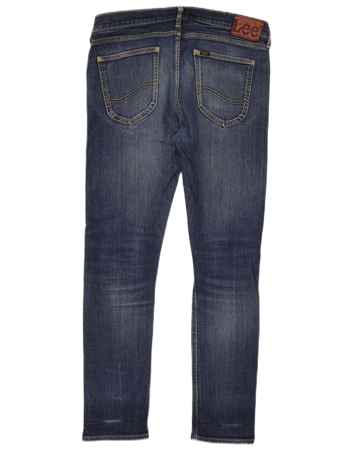 Lee Dame Luke Slim Jeans W34 L32 Blå Bomuld