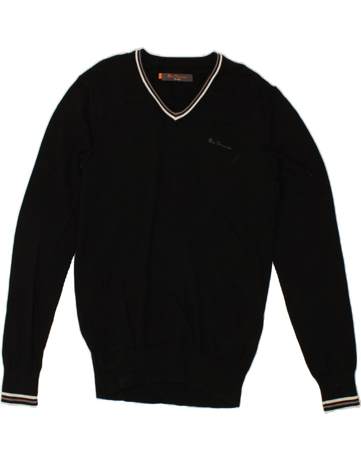 BEN SHERMAN Heritage Heritage V-hals sweater Medium Sort Bomuld