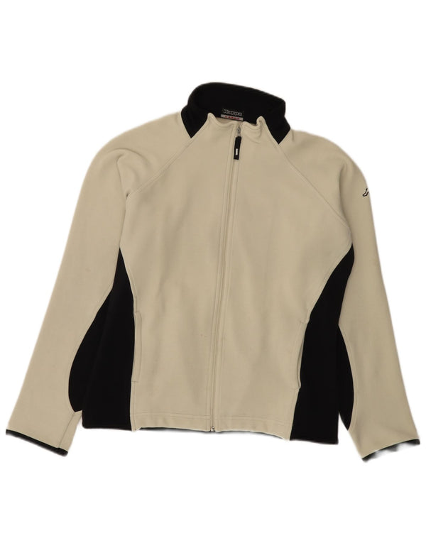 Kappa træningsdragt topjakke til kvinder UK 16 Large White Colourblock Polyester