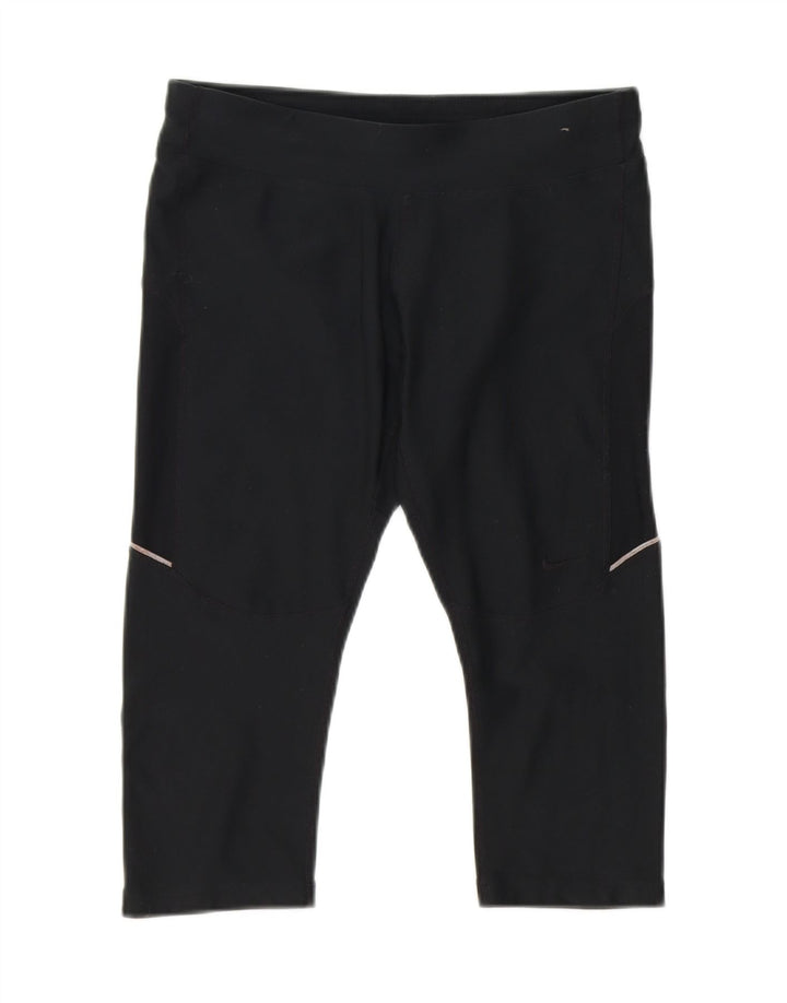 NIKE Womens Dri Fit Sport Shorts UK 10 Small Black Polyester Vintage Nike and Second-Hand Nike from Messina Hembry 