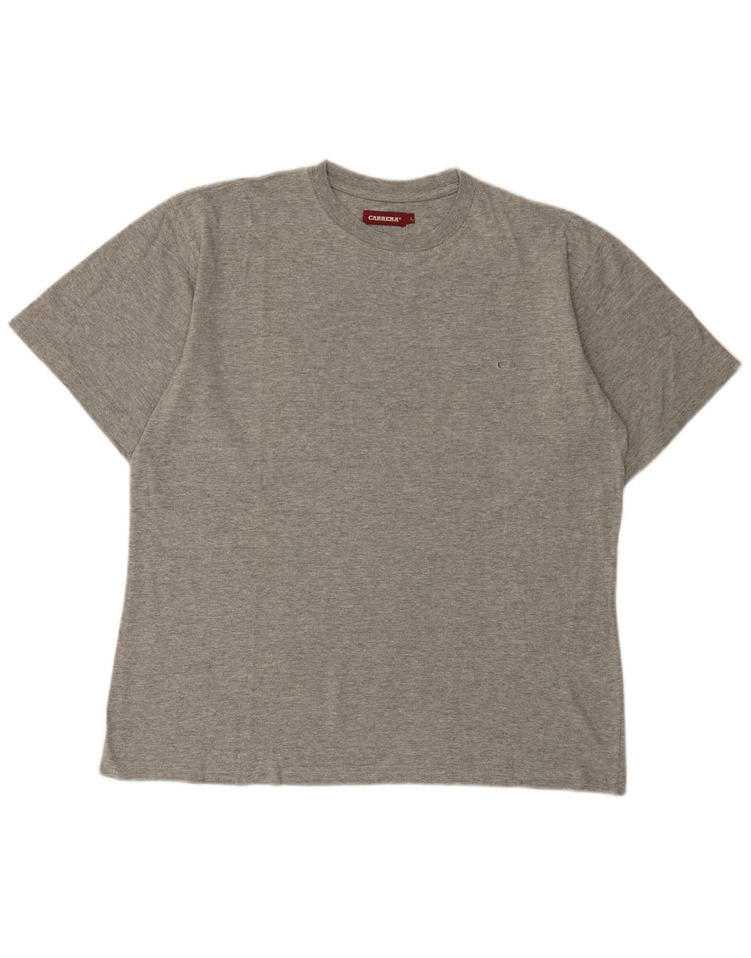 Carrera Dame T-Shirt Top UK 16 Stor Grå Flecked Bomuld