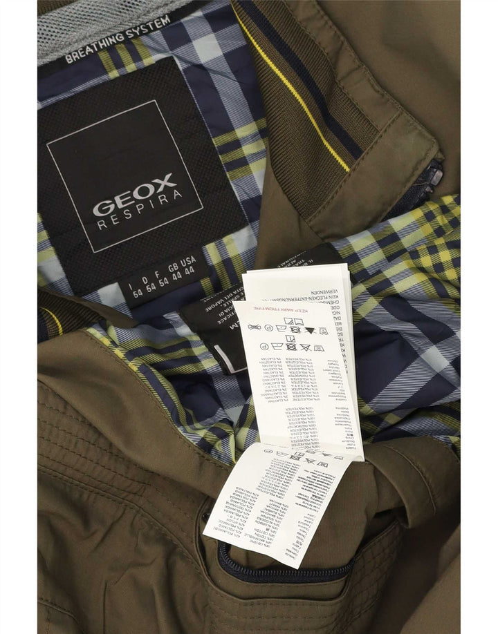 Geox Bomberjakke til mænd UK 44 2XL Khaki Ternet Polyester