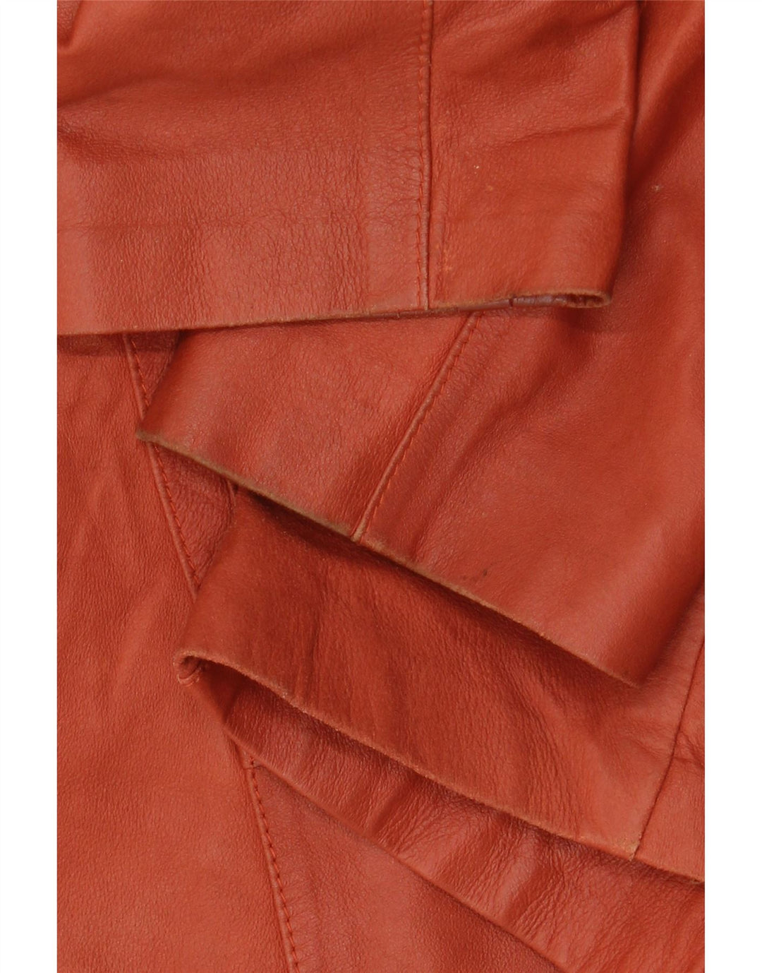 ELEGANCE PARIS Dame 2-knaps blazerjakke UK 20 2XL Brunt læder