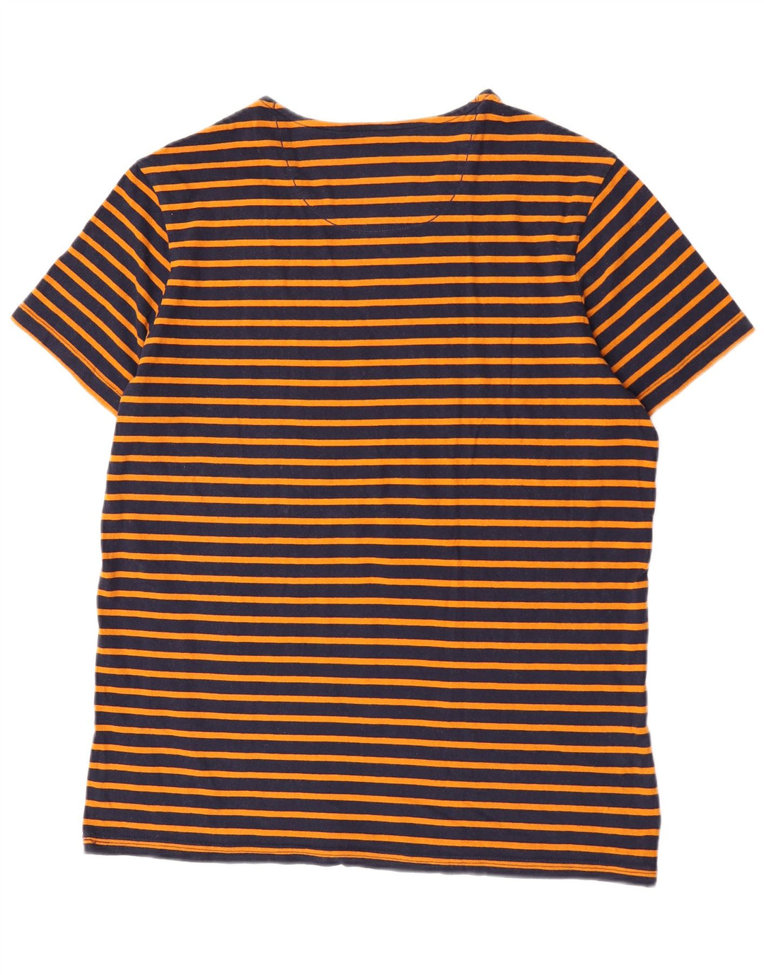 G-Star Herre T-Shirt Top XL Orange Stribet