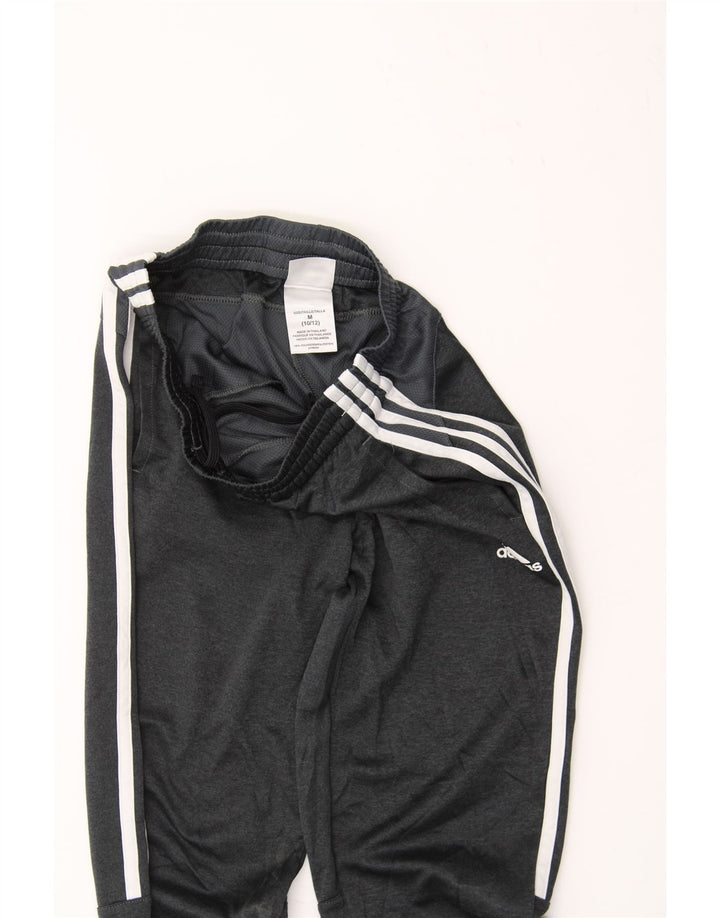 ADIDAS Boys Tracksuit Trousers 10-11 Years Medium Grey Polyester Vintage Adidas and Second-Hand Adidas from Messina Hembry 