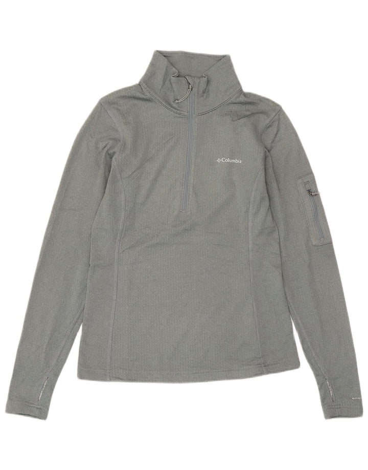 COLUMBIA Herre Omni-Wick Pullover med lynlås-hals Træningsdragt Top XS Grå Polyester
