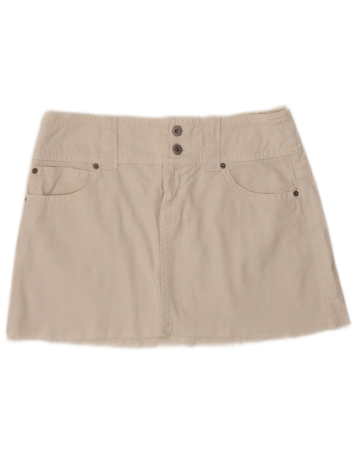 Guess Dame Denim Mini Nederdel Medium W32 Hvid