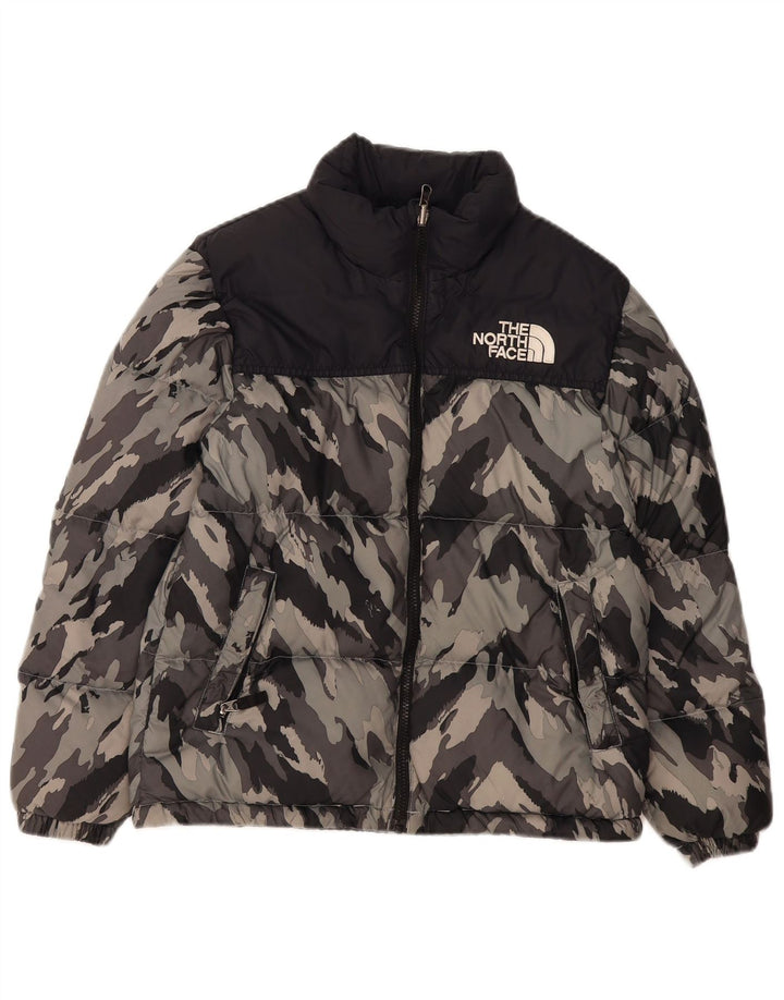 The North Face Boys Polstret Jakke 11-12 År Stor Grå Camouflage