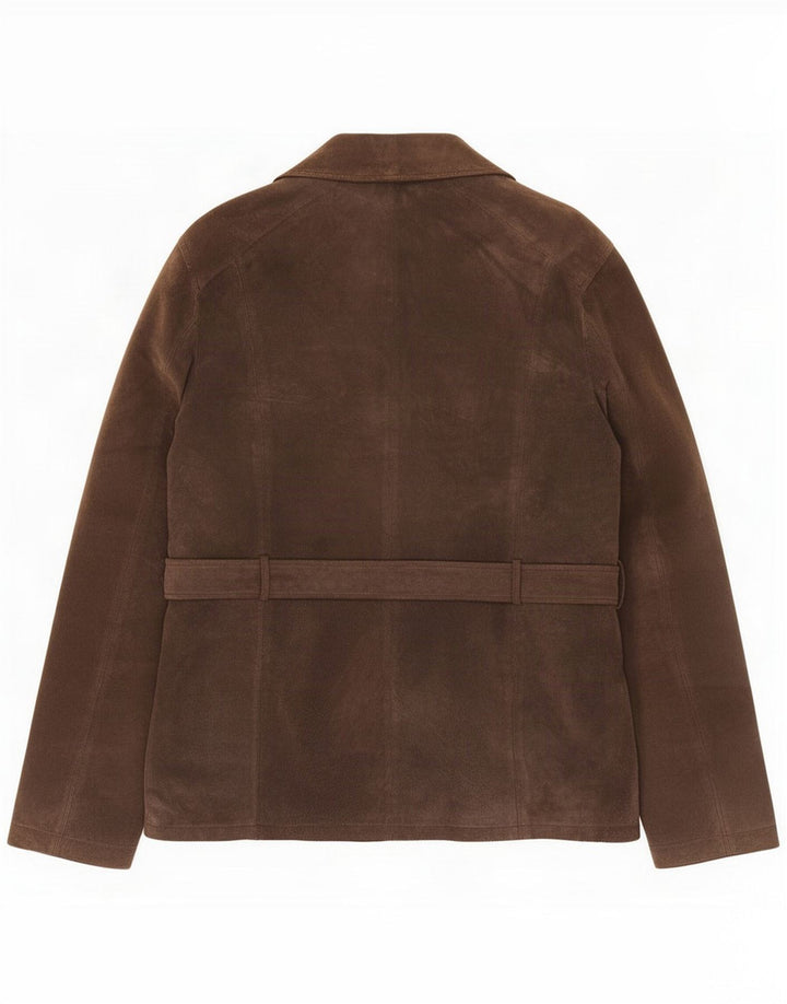 Vintage Dame Læderjakke IT 52 2XL Brun