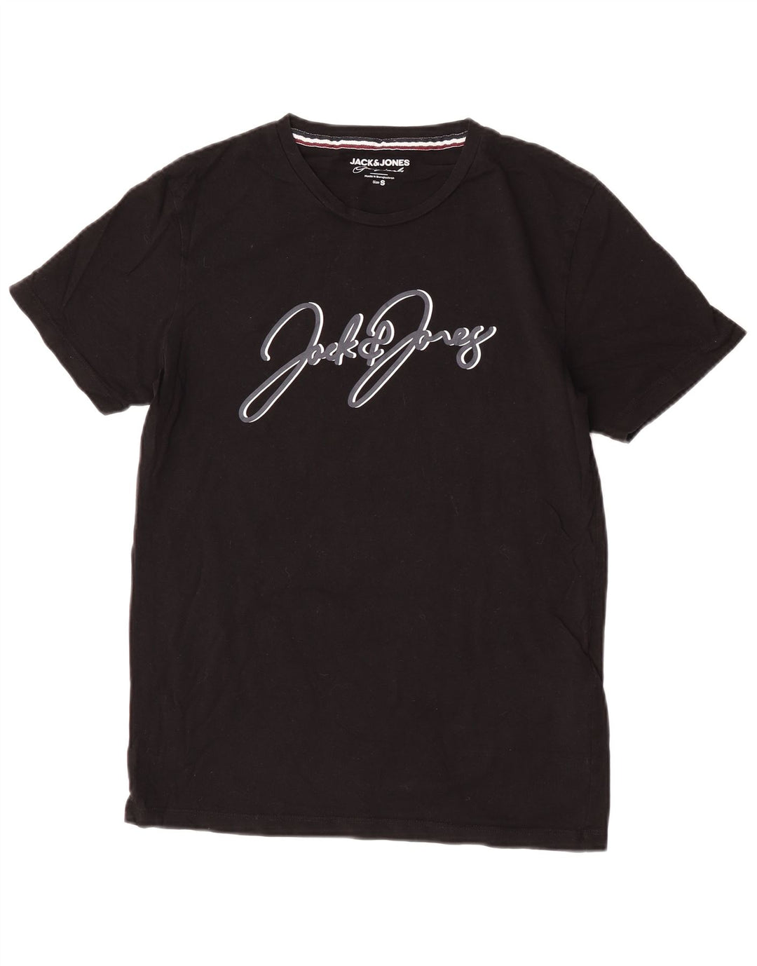 Jack & Jones Herre grafisk T-shirt Top Lille sort bomuld