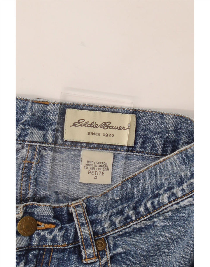 EDDIE BAUER Womens Petite Denim Hot Pants US 4 Small W26  Blue Cotton Vintage Eddie Bauer and Second-Hand Eddie Bauer from Messina Hembry 