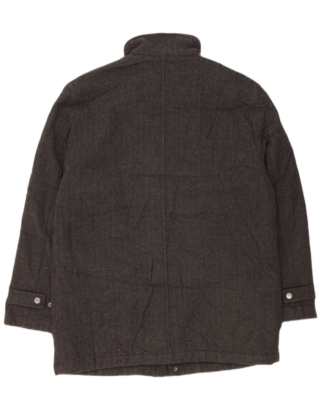 John Lewis Herre Windbreaker Coat UK 42 XL Grå sildebensuld